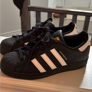 Adidas Kids Superstar Sneakers - Black and White